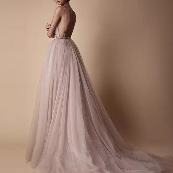 Blushing Ethereal Maxi Dress Special Occassion - Picture 5 of 8